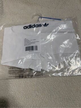 adidas White Boxer Briefs with Black Trefoil
